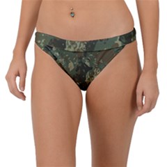 Camouflage-splatters-background Band Bikini Bottoms by Salman4z