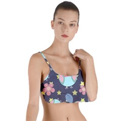 Owl-stars-pattern-background Layered Top Bikini Top  by Salman4z