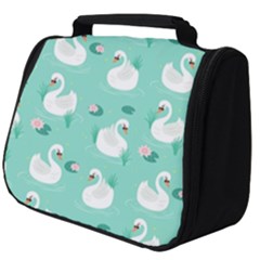 Elegant Swan Seamless Pattern Full Print Travel Pouch (big) by pakminggu