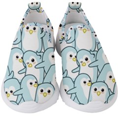Penguins Pattern Kids  Slip On Sneakers by pakminggu