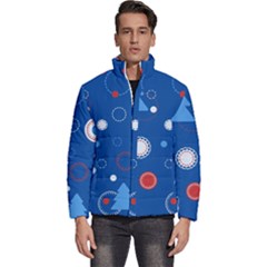 Christmas Pattern Tree Design Men s Puffer Bubble Jacket Coat by pakminggu