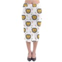 Lion Heads Pattern Design Doodle Midi Pencil Skirt View1