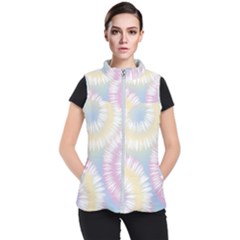 Tie Dye Pattern Colorful Design Women s Puffer Vest by pakminggu