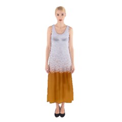 Beer Foam Bubbles Alcohol Glass Sleeveless Maxi Dress by pakminggu