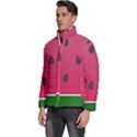 Watermelon Fruit Summer Red Fresh Food Healthy Men s Puffer Bubble Jacket Coat View2