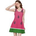 Watermelon Fruit Summer Red Fresh Food Healthy Inside Out Racerback Dress View1