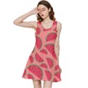 Watermelon Red Food Fruit Healthy Summer Fresh Inside Out Racerback Dress View3