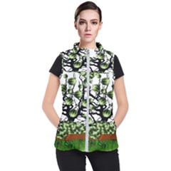 Watermelon Tree Abstraction On Watermelon Abundance Women s Puffer Vest by pakminggu