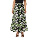 Watermelon Tree Abstraction On Watermelon Abundance Tiered Ruffle Maxi Skirt View1