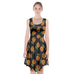 Pineapple Background Pineapple Pattern Racerback Midi Dress by pakminggu