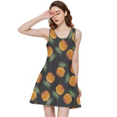 Pineapple Background Pineapple Pattern Inside Out Racerback Dress by pakminggu