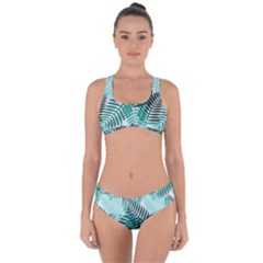 Background Pattern Texture Leaves Design Wallpaper Criss Cross Bikini Set by pakminggu