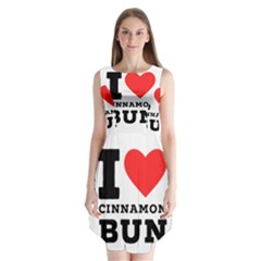 I Love Cinnamon Bun Sleeveless Chiffon Dress   by ilovewhateva