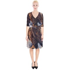 Eagle Art Eagle Watercolor Painting Bird Animal Wrap Up Cocktail Dress by pakminggu