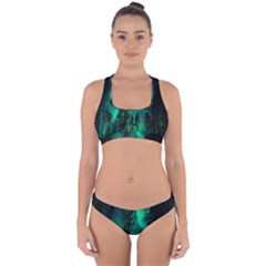 Aurora Northern Lights Celestial Magical Astronomy Cross Back Hipster Bikini Set by pakminggu