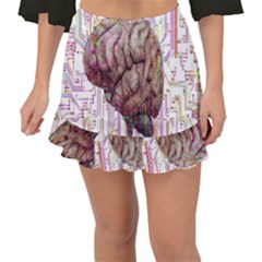 Brain Think Neurons Circuit Fishtail Mini Chiffon Skirt by pakminggu