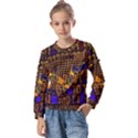 Binary Code Transformation Kids  Long Sleeve Tee with Frill  View1