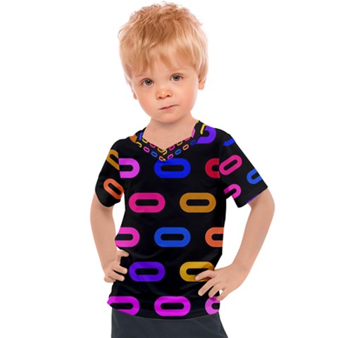 Pattern Background Structure Black Kids  Sports Tee by danenraven