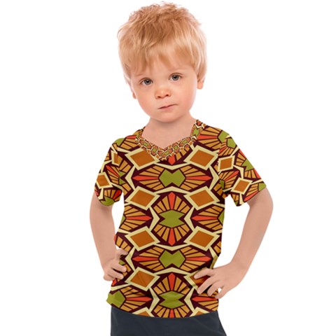 Geometry Shape Retro Trendy Symbol Kids  Sports Tee by danenraven