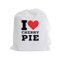 I Love Cherry Pie Drawstring Pouch (xl) by ilovewhateva