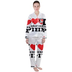 I Love Cherry Pie Women s Long Sleeve Satin Pajamas Set	 by ilovewhateva