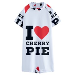 I Love Cherry Pie Kids  Boyleg Half Suit Swimwear by ilovewhateva