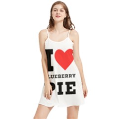 I Love Blueberry Summer Frill Dress by ilovewhateva