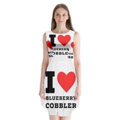 I Love Blueberry Cobbler Sleeveless Chiffon Dress   by ilovewhateva