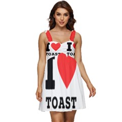 I Love Toast Ruffle Strap Babydoll Chiffon Dress by ilovewhateva