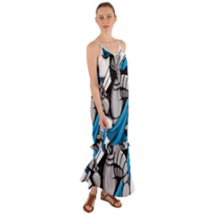 Sword Knight Fictional Character Legionary Warrior Cami Maxi Ruffle Chiffon Dress by danenraven