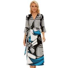 Sword Knight Fictional Character Legionary Warrior Midsummer Wrap Dress by danenraven