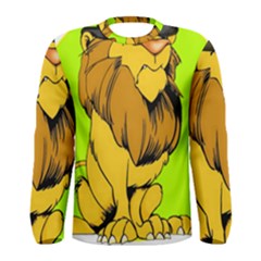 Lion Cartoon Parody Men s Long Sleeve Tee by danenraven