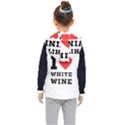 I love white wine Kids  Hooded Puffer Vest View2