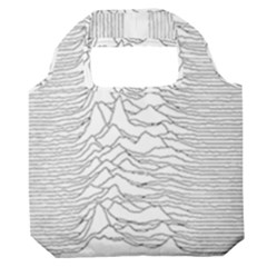 Joy Division Unknown Pleasures Post Punk Premium Foldable Grocery Recycle Bag by Mog4mog4