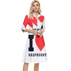 I Love Raspberry Classy Knee Length Dress by ilovewhateva