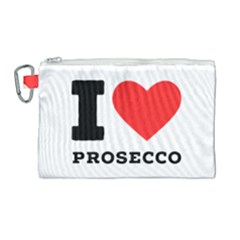 I Love Prosecco Canvas Cosmetic Bag (large) by ilovewhateva