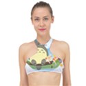 My Neighbor Totoro Totoro High Neck Bikini Top View1