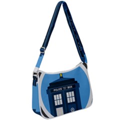 Doctor Who Tardis Zip Up Shoulder Bag by Mog4mog4