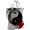 Yin And Yang Chinese Dragon Canvas Messenger Bag View2