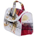 New York City Skyline Vector Illustration Satchel Handbag View1