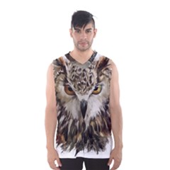 Vector Hand Painted Owl Men s Basketball Tank Top by Mog4mog4