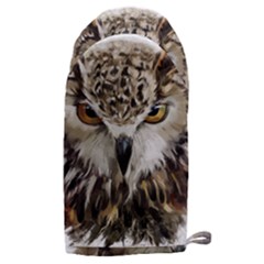 Vector Hand Painted Owl Microwave Oven Glove by Mog4mog4