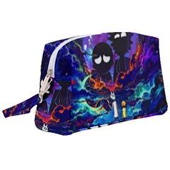 Cartoon Parody In Outer Space Wristlet Pouch Bag (large) by Mog4mog4