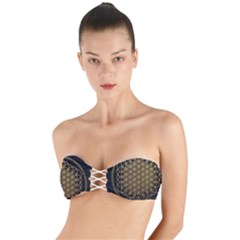 Horizon Sempiternal Bring Abstract Pattern Twist Bandeau Bikini Top by Bakwanart