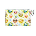 Owl Bird Cartoon Canvas Cosmetic Bag (Medium) View2