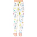 Summer Pattern Colorful Drawing Doodle Kids  Classic Winter Leggings View2