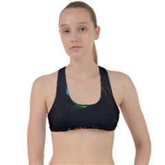 Orange Tiger Illustration Artwork Digital Art Criss Cross Racerback Sports Bra by Bakwanart