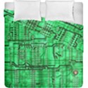 Green Circuit Board Computer Duvet Cover Double Side (King Size) View2