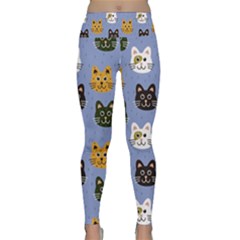 Cat Cat Background Animals Little Cat Pets Kittens Lightweight Velour Classic Yoga Leggings by 99art