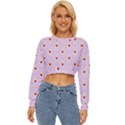 Easter Easter Bunny Hearts Seamless Tile Cute Lightweight Long Sleeve Sweatshirt View1